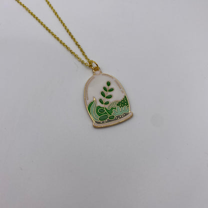 Plant Terrarium Necklace