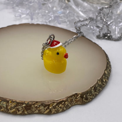 Santa Duck Necklace