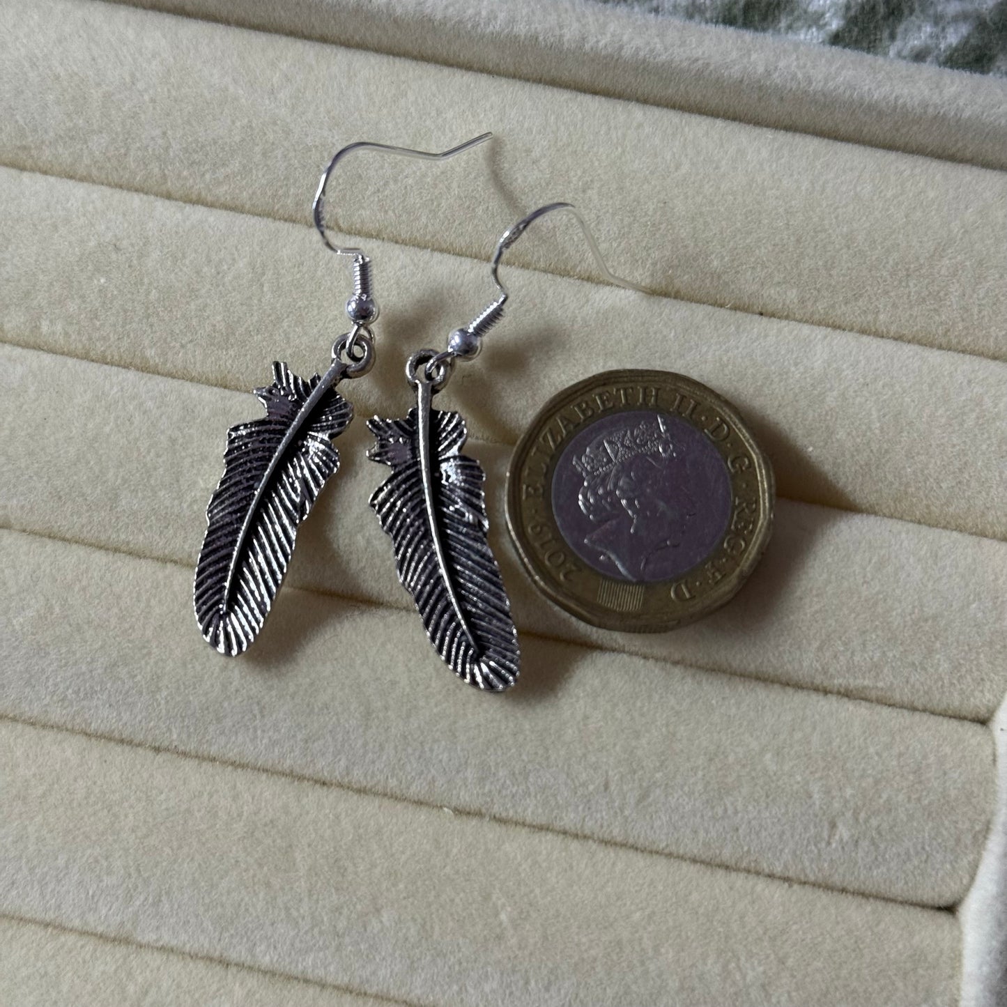 Ruffled Feather Earrings