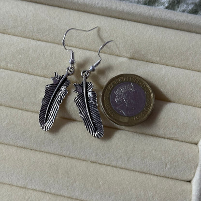 Ruffled Feather Earrings