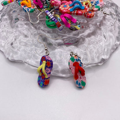 Colourful Flip Flop Earrings