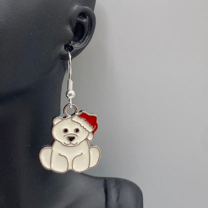 Polar Bear Earrings