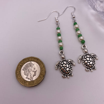 Turtle Drop Earrings