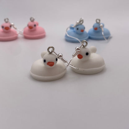 Rubber Duck Pool Float Earrings
