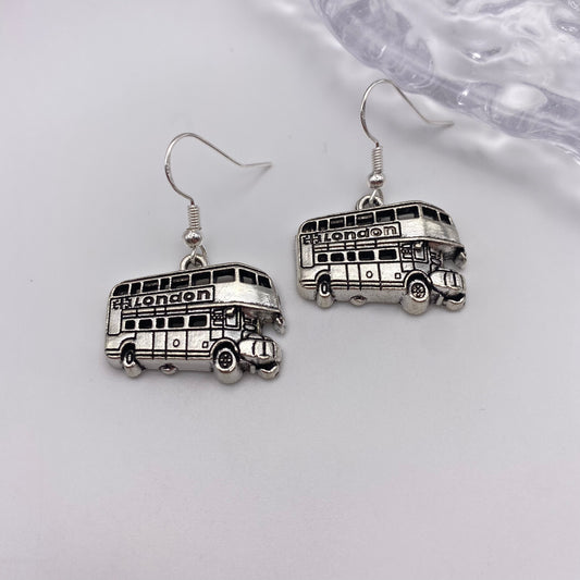 London Bus Earrings