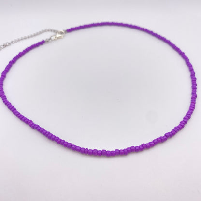 Purple Beaded Necklace