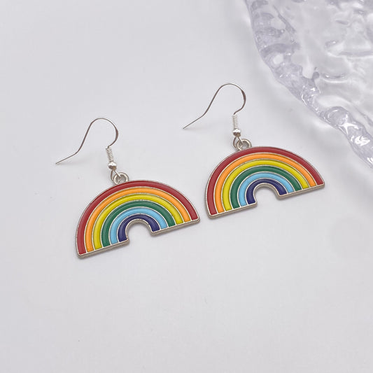 Big Rainbow Earrings