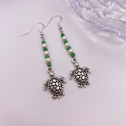 Turtle Drop Earrings