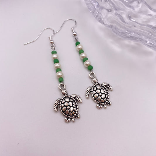 Turtle Drop Earrings