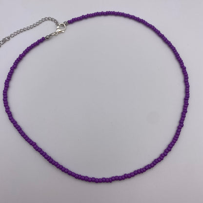 Purple Beaded Necklace