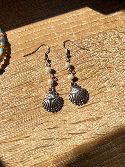 Pearl Shell Drop Earrings
