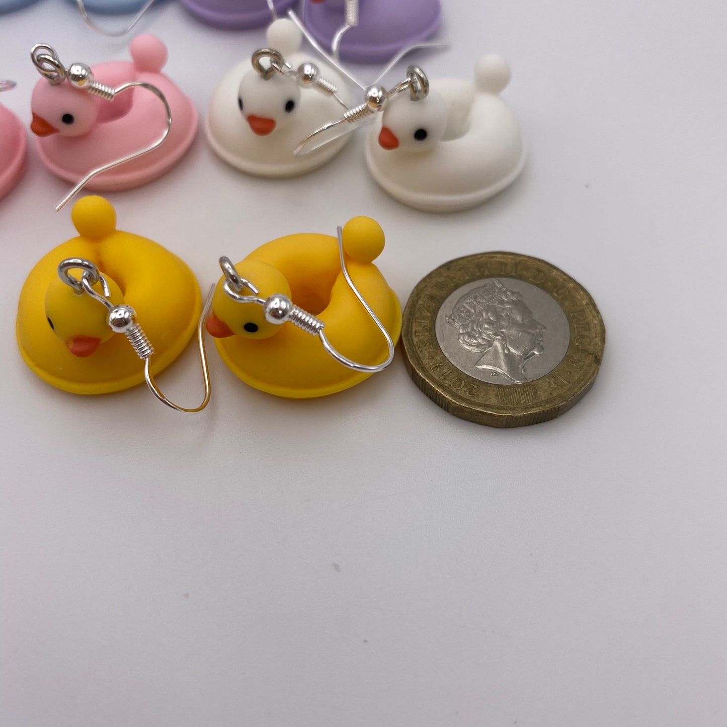 Rubber Duck Pool Float Earrings