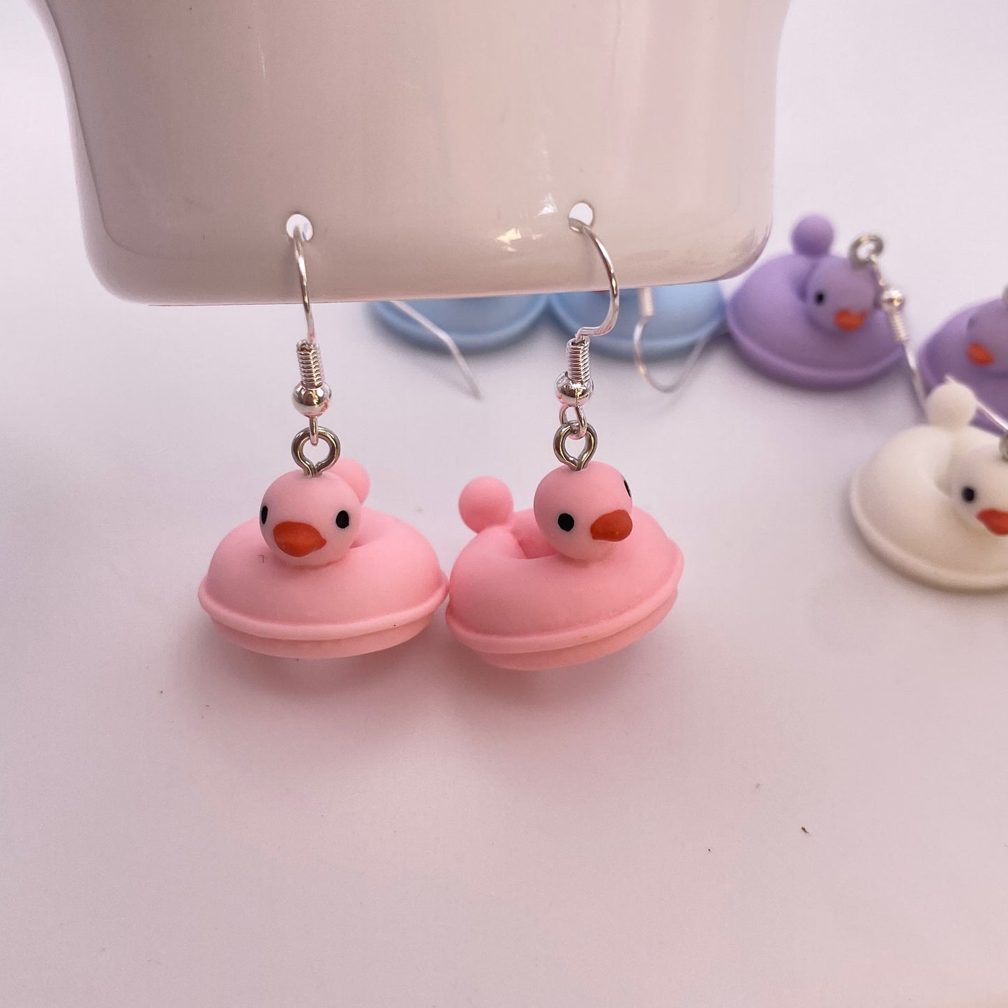 Rubber Duck Pool Float Earrings