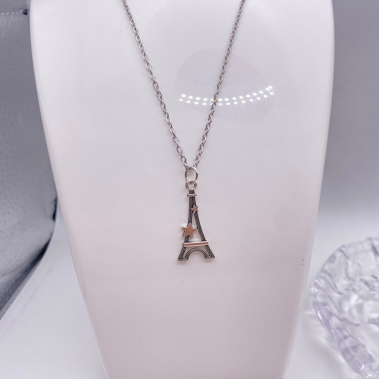 Starry Eiffel Tower Necklace