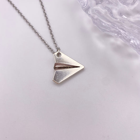 Paper Plane Necklace