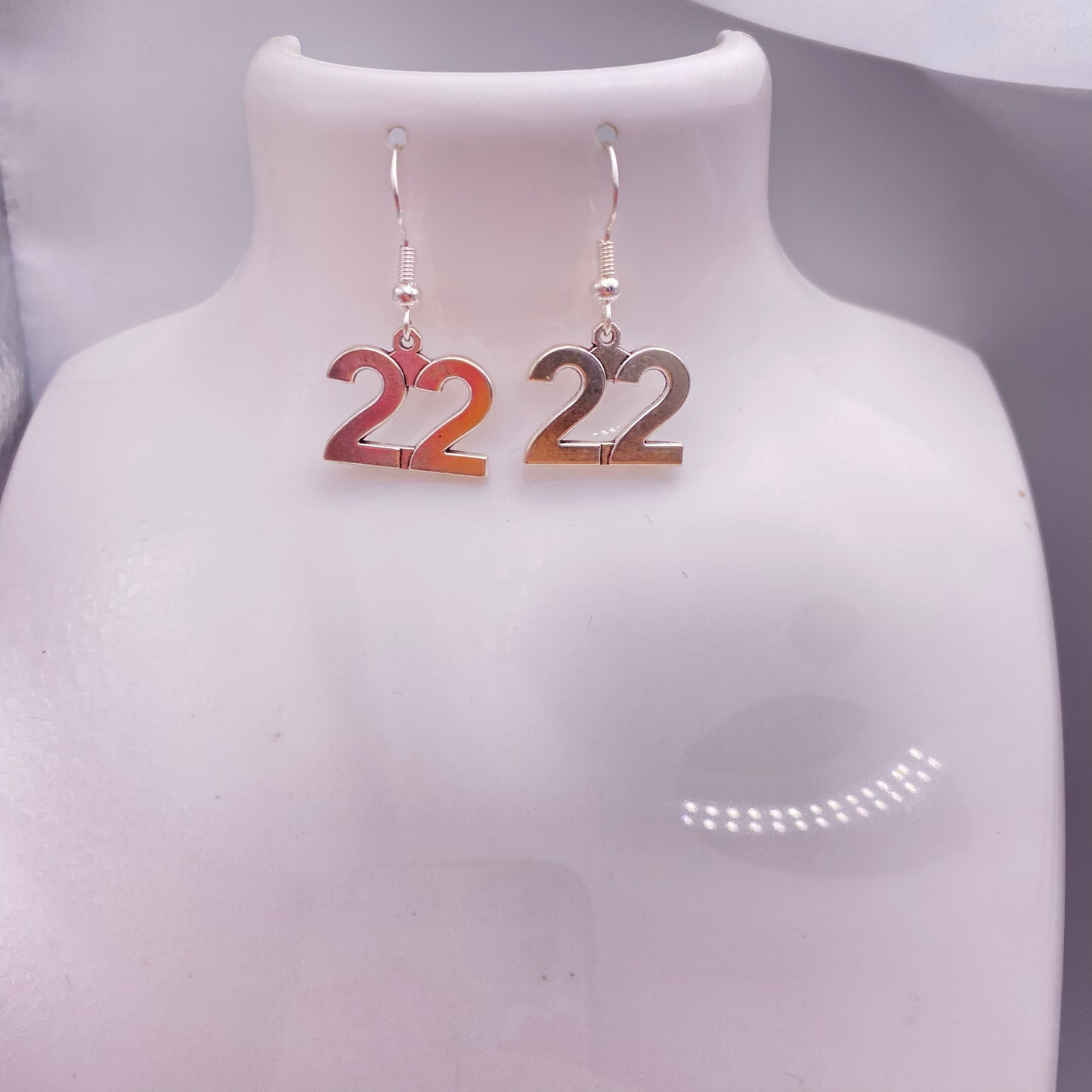 22 Number Earrings