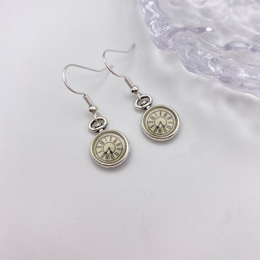 Pocket Watch Earrings