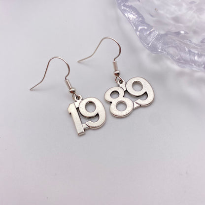 1989 Number Earrings