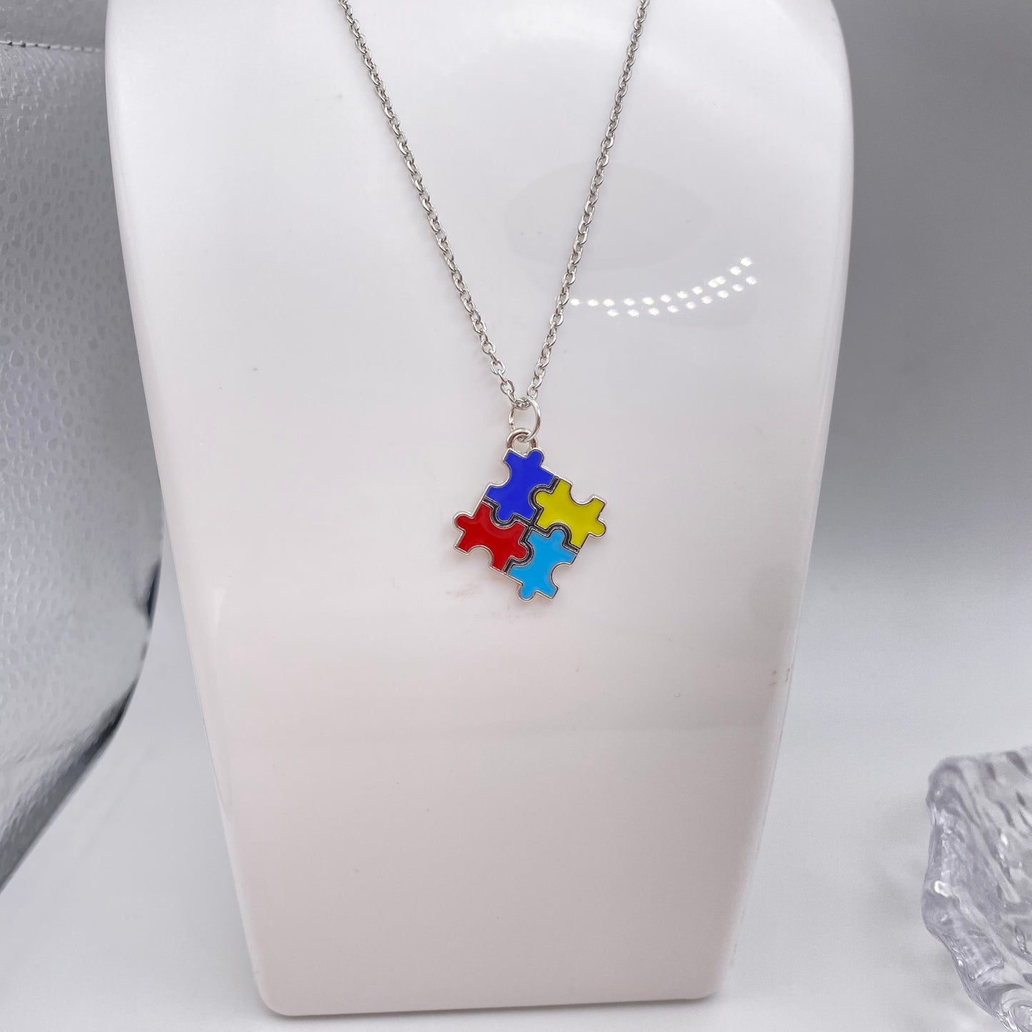 Jigsaw Puzzle Necklace