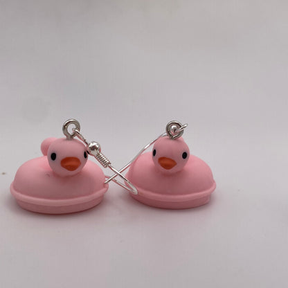 Rubber Duck Pool Float Earrings