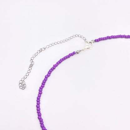 Purple Beaded Necklace