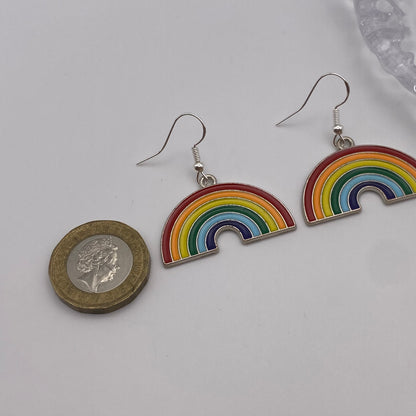 Big Rainbow Earrings