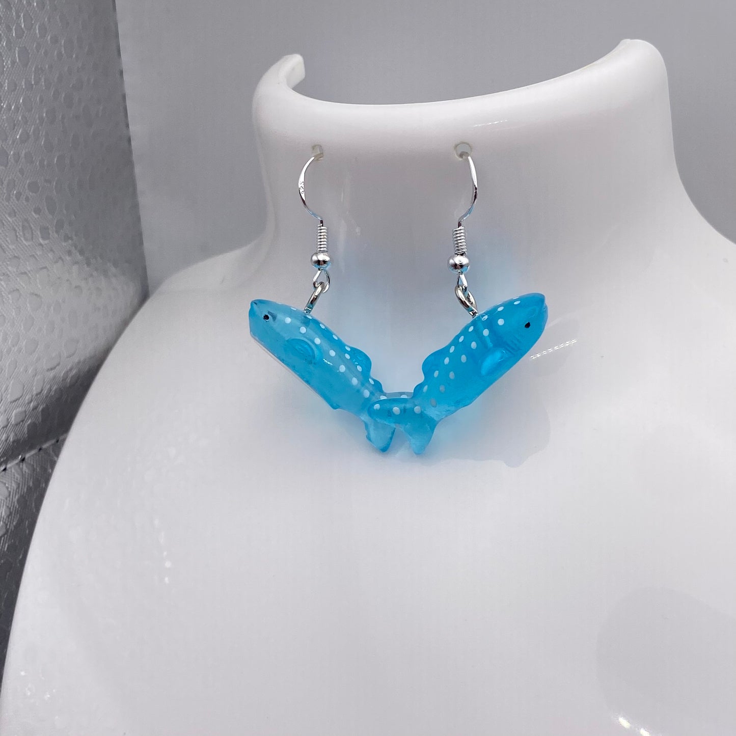 Blue Whale Earrings