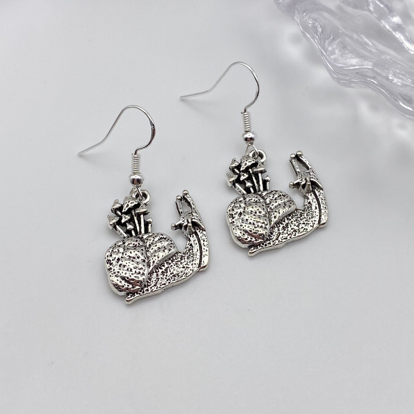 Mushroom Snail Earrings