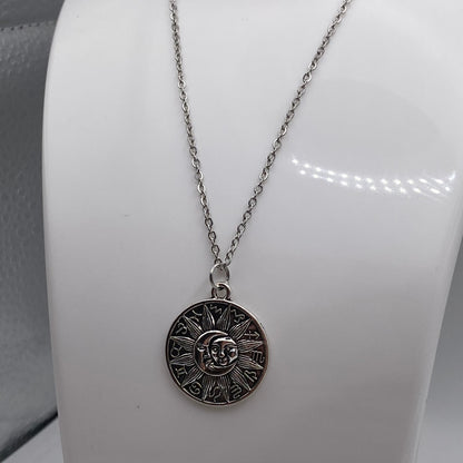 Sun and Moon Zodiac Necklace