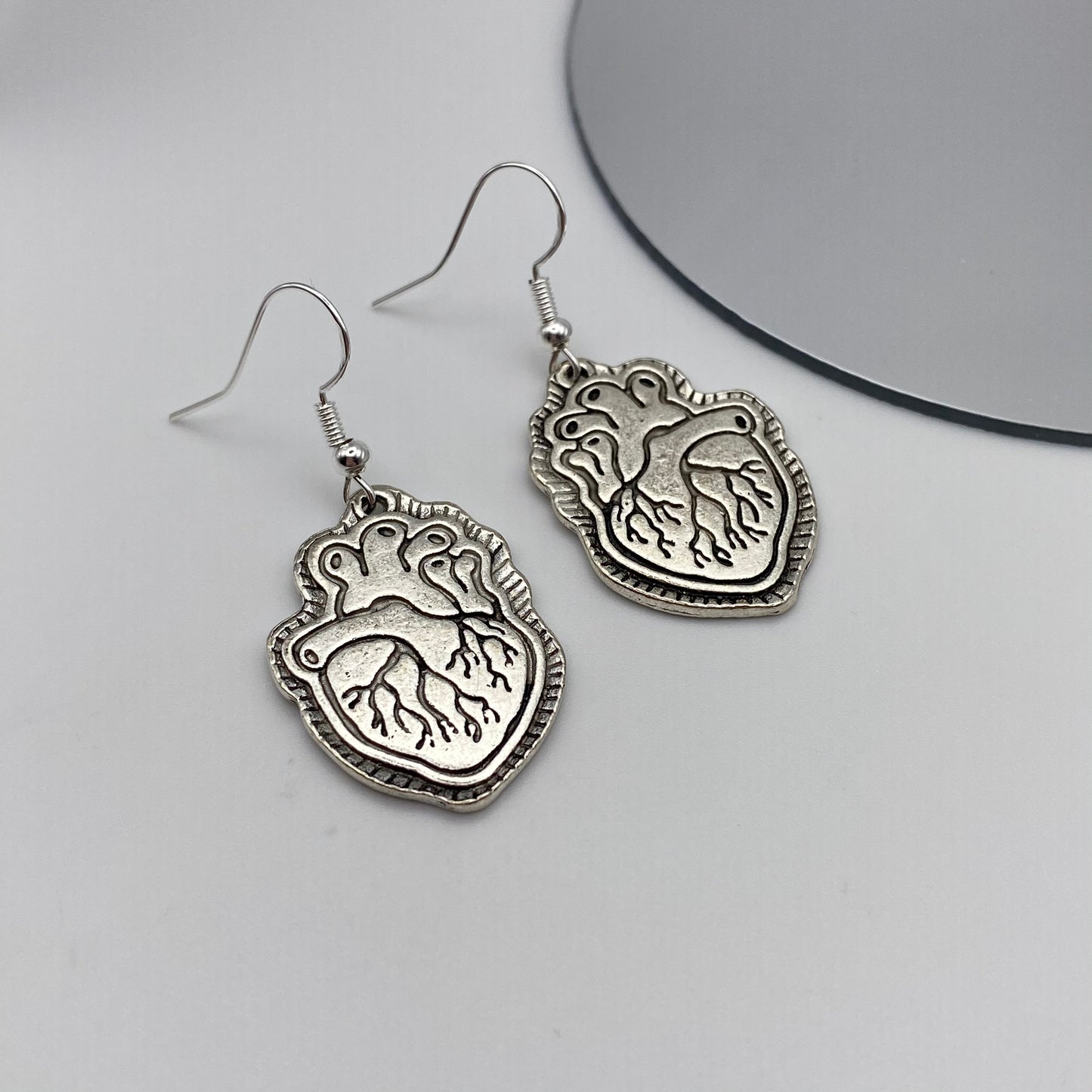 Realistic Biology Heart Earrings