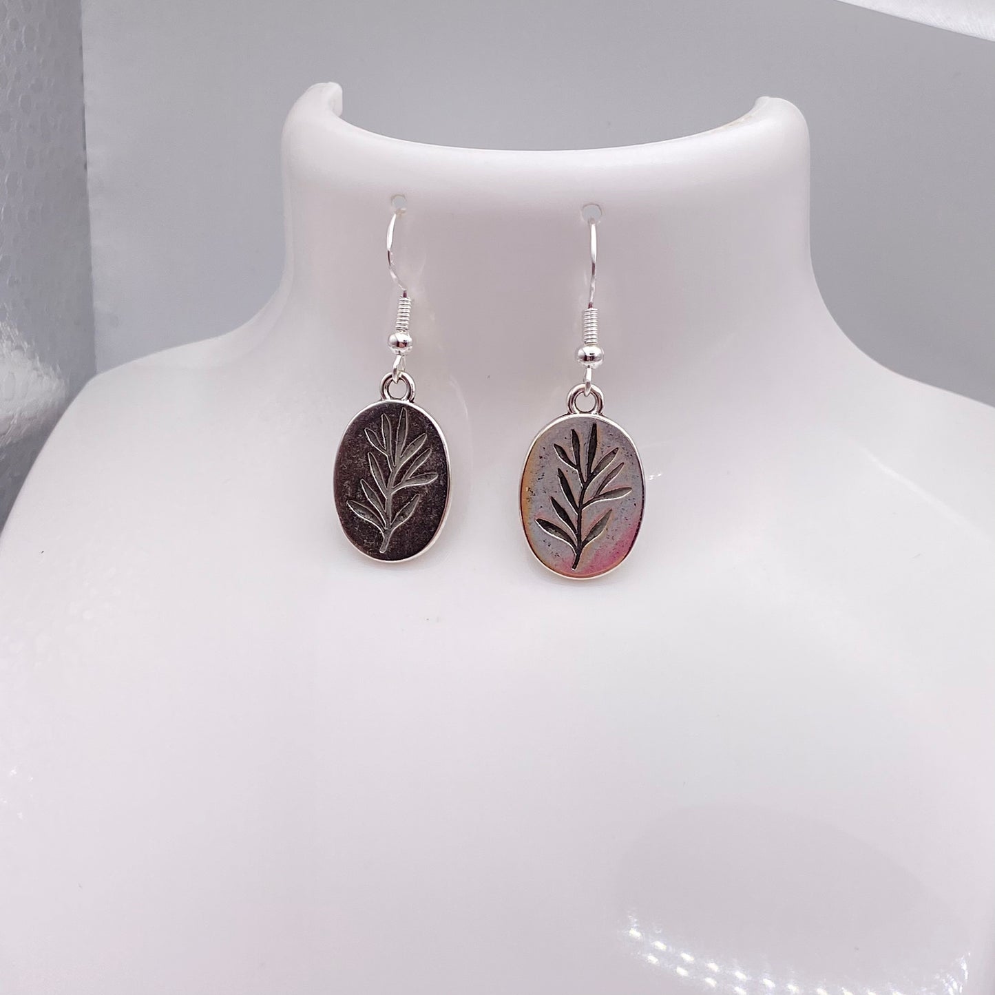 Leaf Imprint Earrings