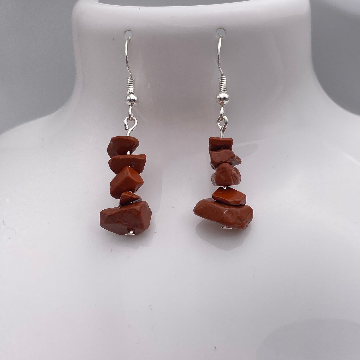 Red Jasper Crystal Earrings