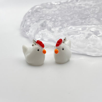 Chicken Earrings