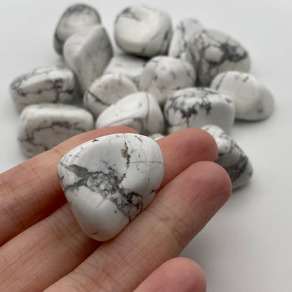 White Howlite Crystal Tumble