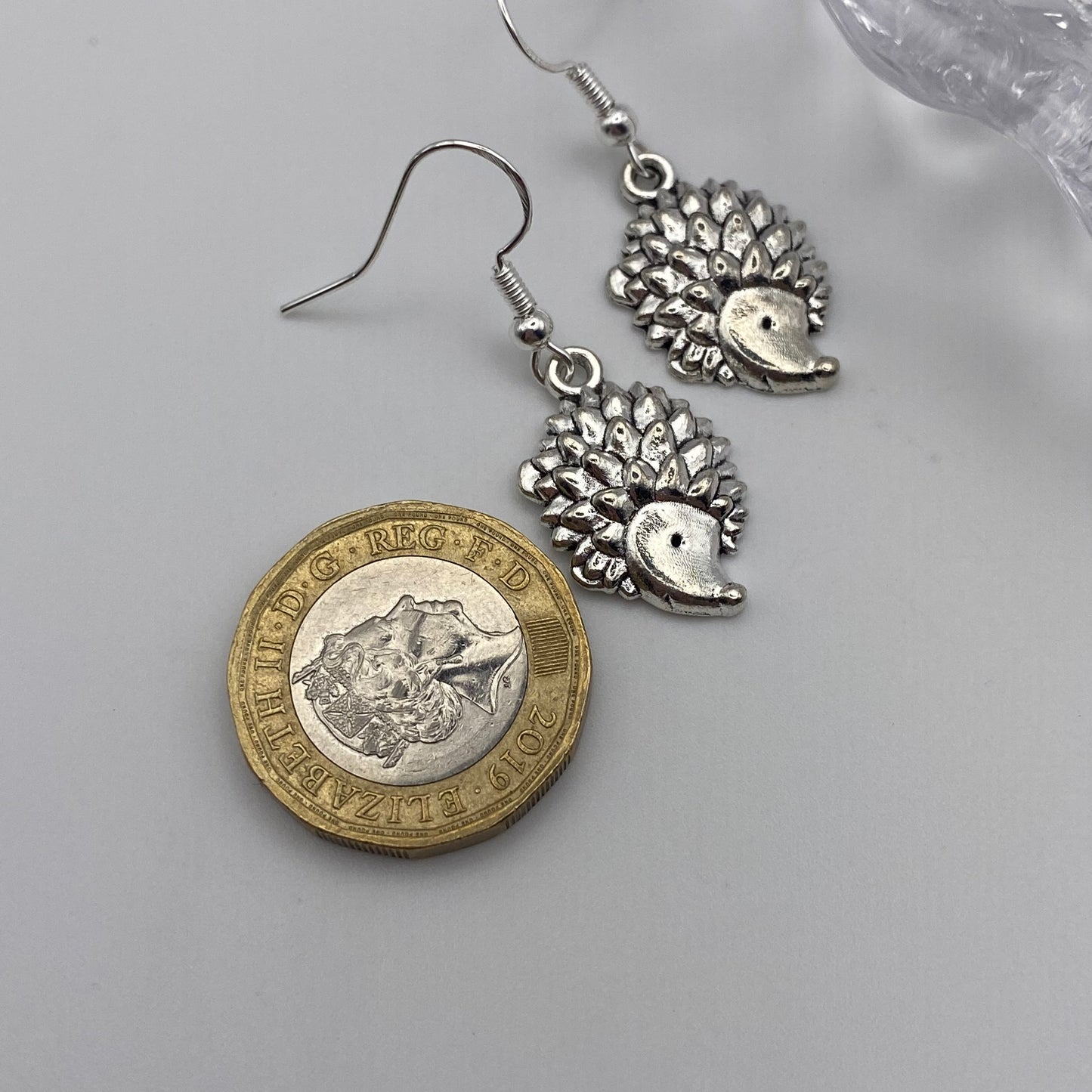 Silver Hedgehog Earrings