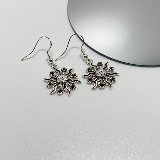 Sun Face Earrings