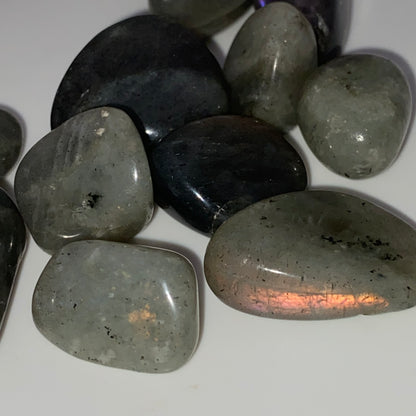 Grey Labradorite Crystal Tumble