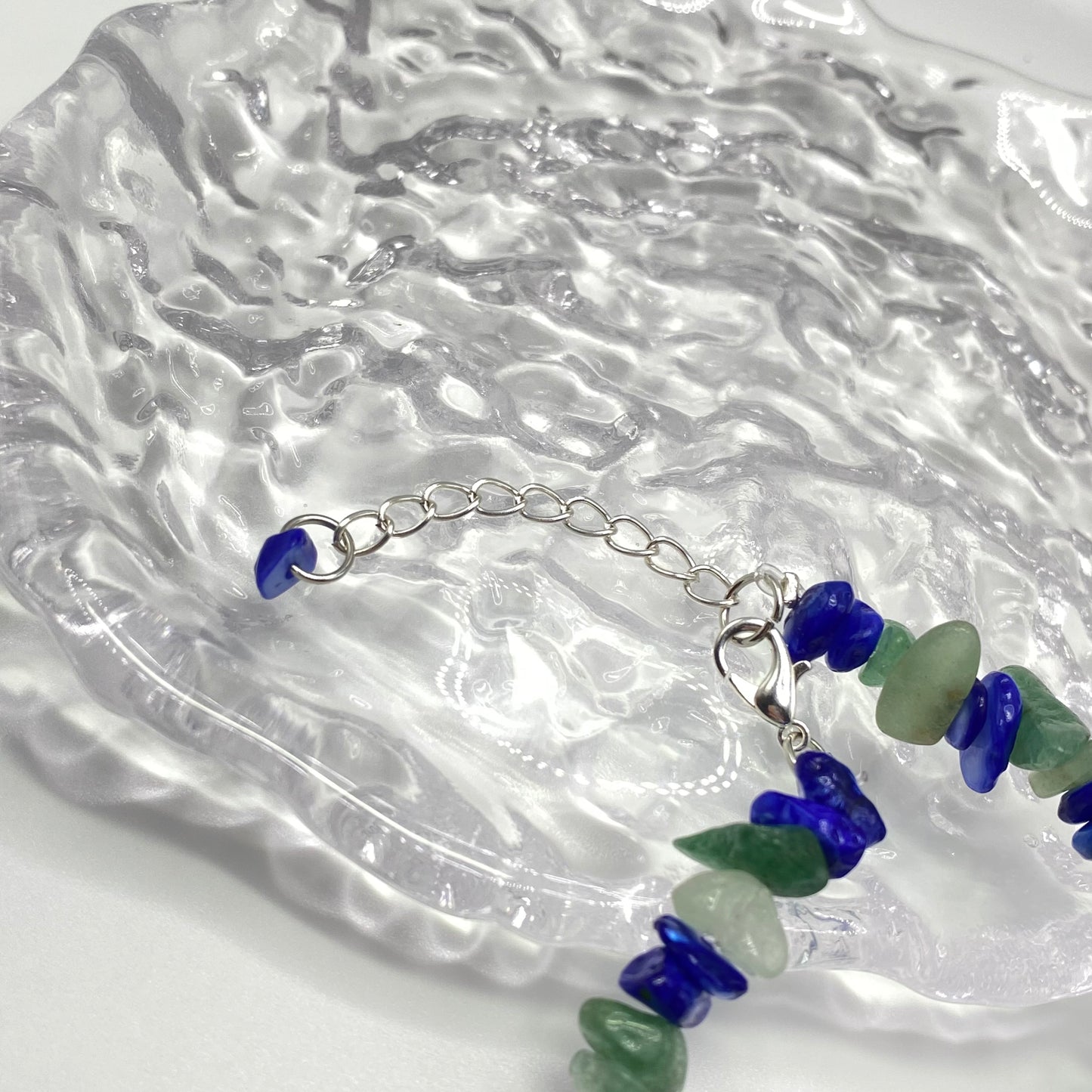 Sodalite and Green Aventurine Crystal Bracelet