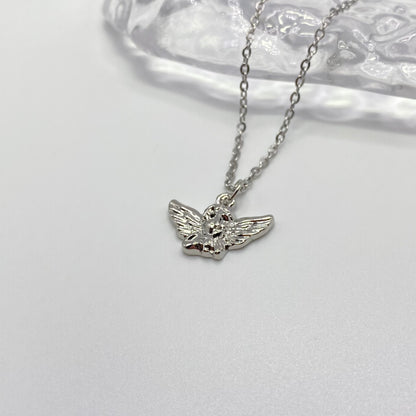 Silver Cherub Necklace