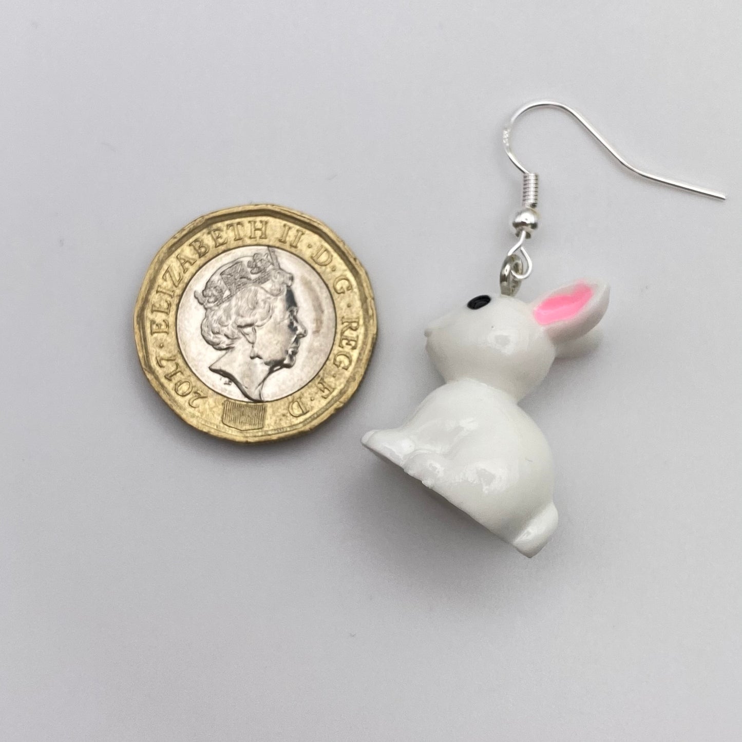 White Rabbit Earrings