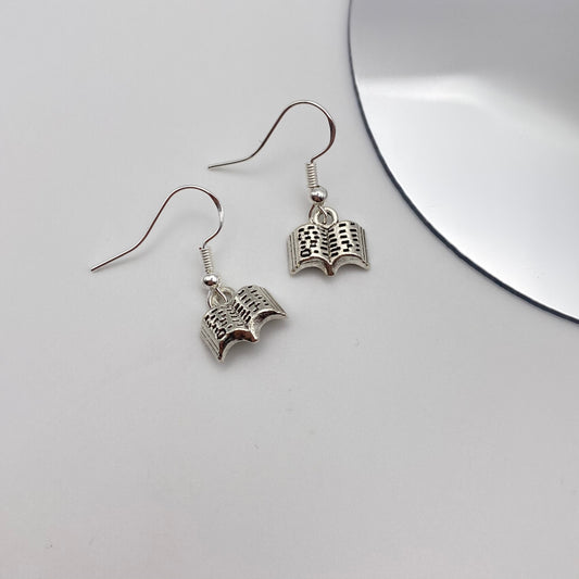 Small Book Earrings