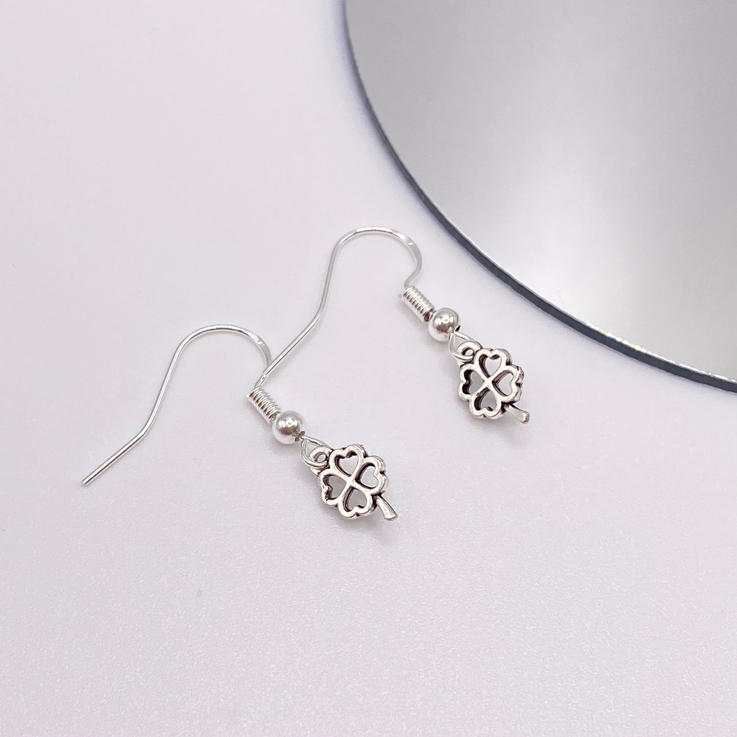 Small Four Leaf Clover Earrings