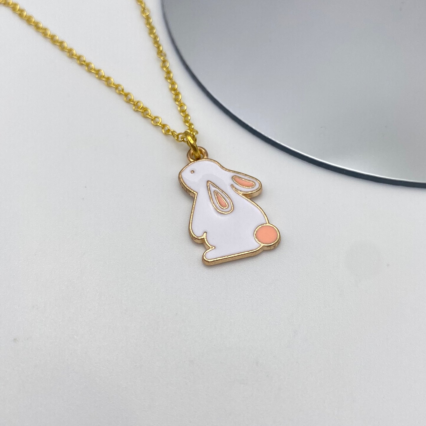 Gold Sitting Rabbit Necklace