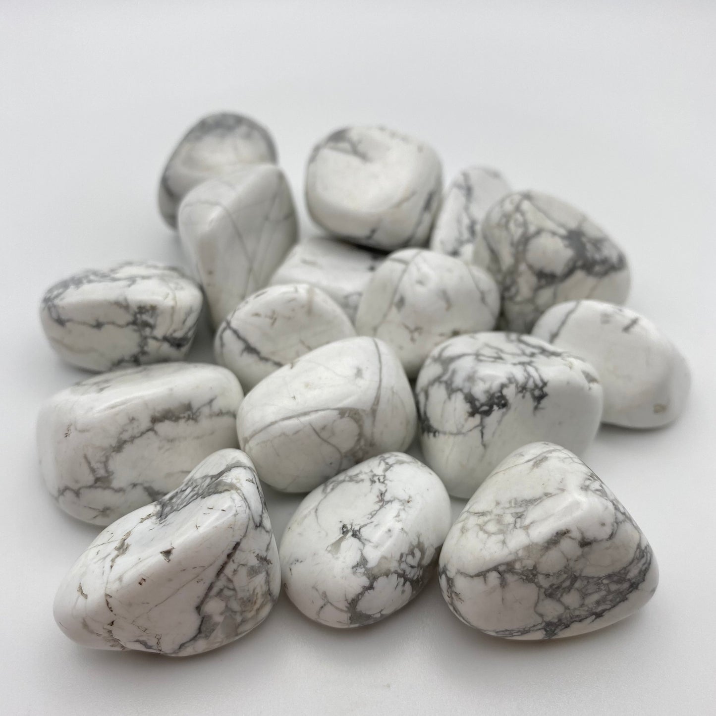 White Howlite Crystal Tumble