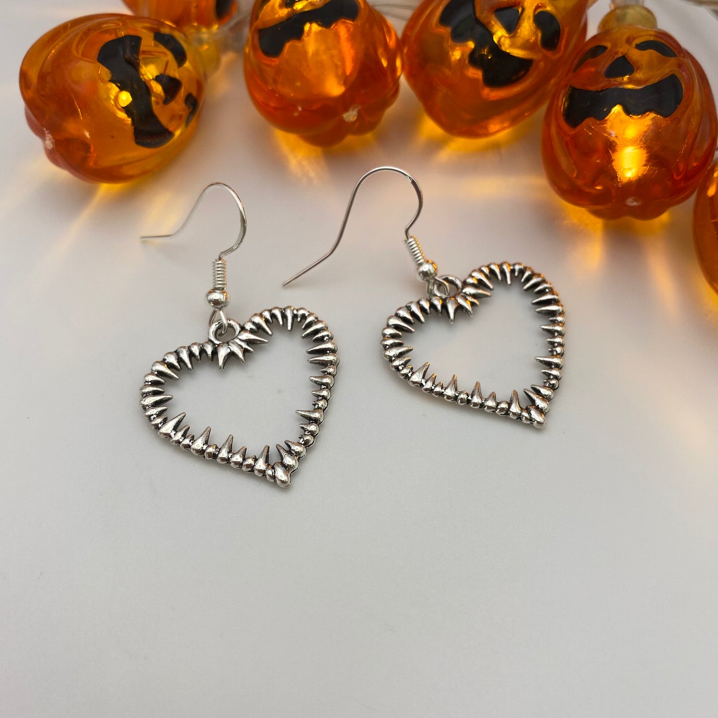 Spiky Heart Earrings
