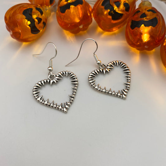 Spiky Heart Earrings