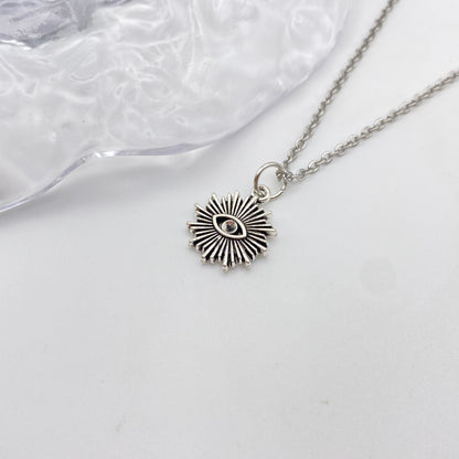 Silver Evil Eye Necklace