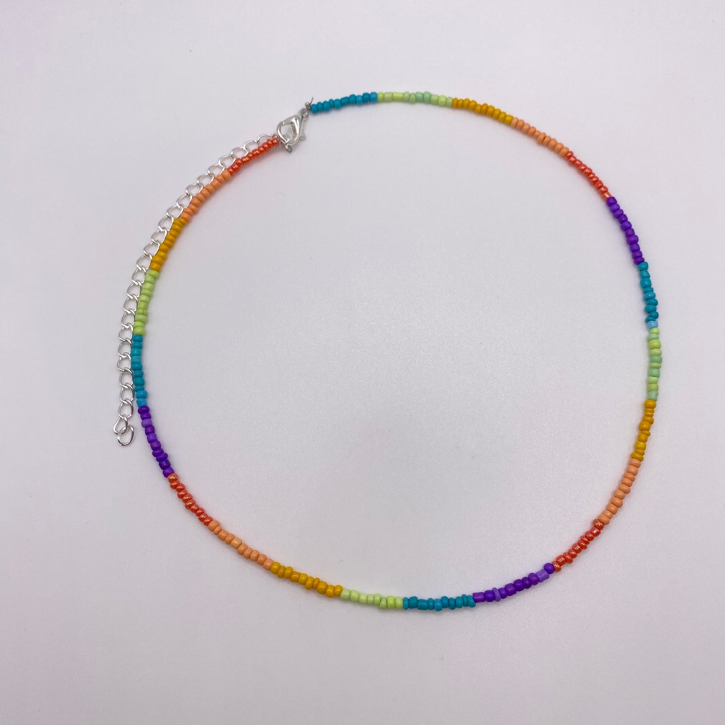 Rainbow Beaded Necklace