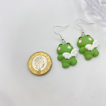 Frog Angel Earrings