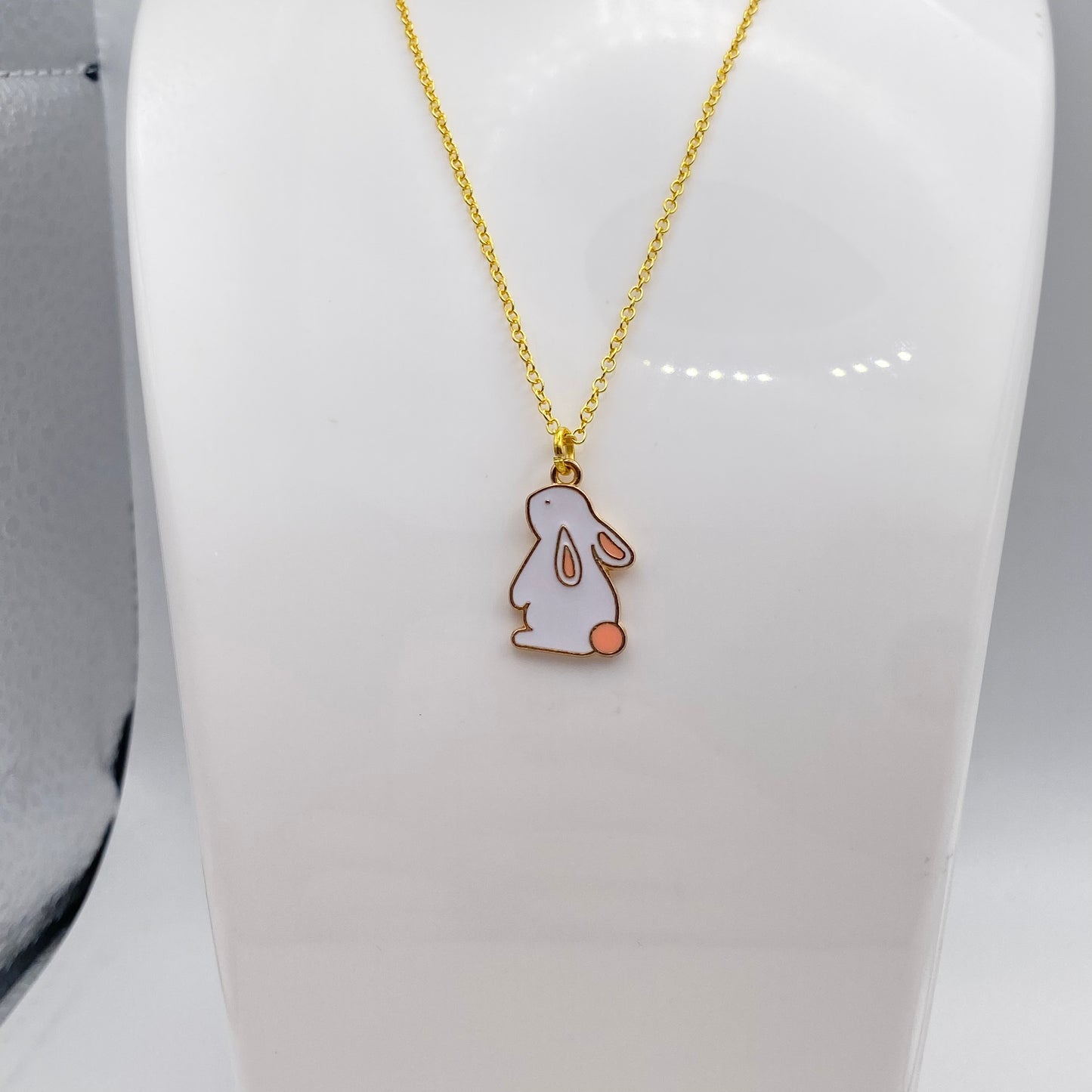 Gold Sitting Rabbit Necklace